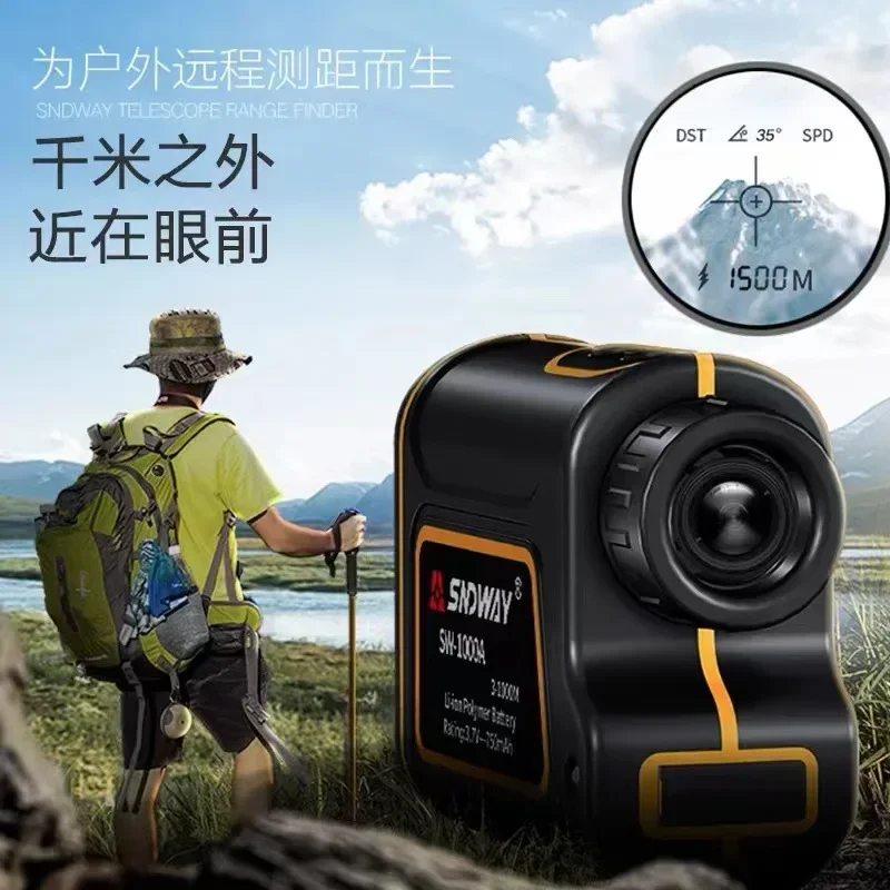 Rangefinder Laser Golf - Teleskop Pengukur Jarak SNDWAY Premium Stabil
