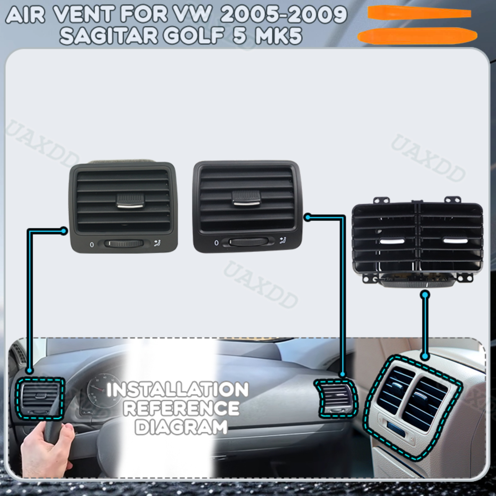 Golf Equipment Outlet - Ventilasi AC Mobil Untuk VW 2005-2009