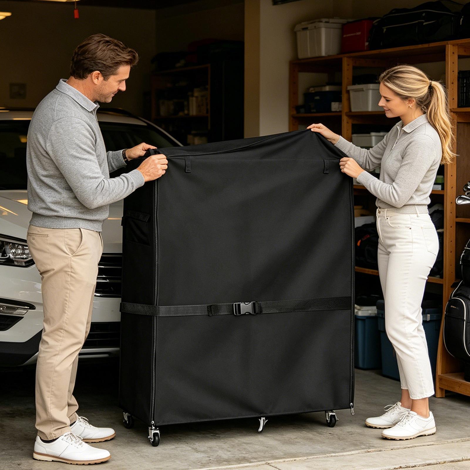 Golf Equipment Organizer For Garage - Penutup Debu untuk Rak Penyimpanan Golf