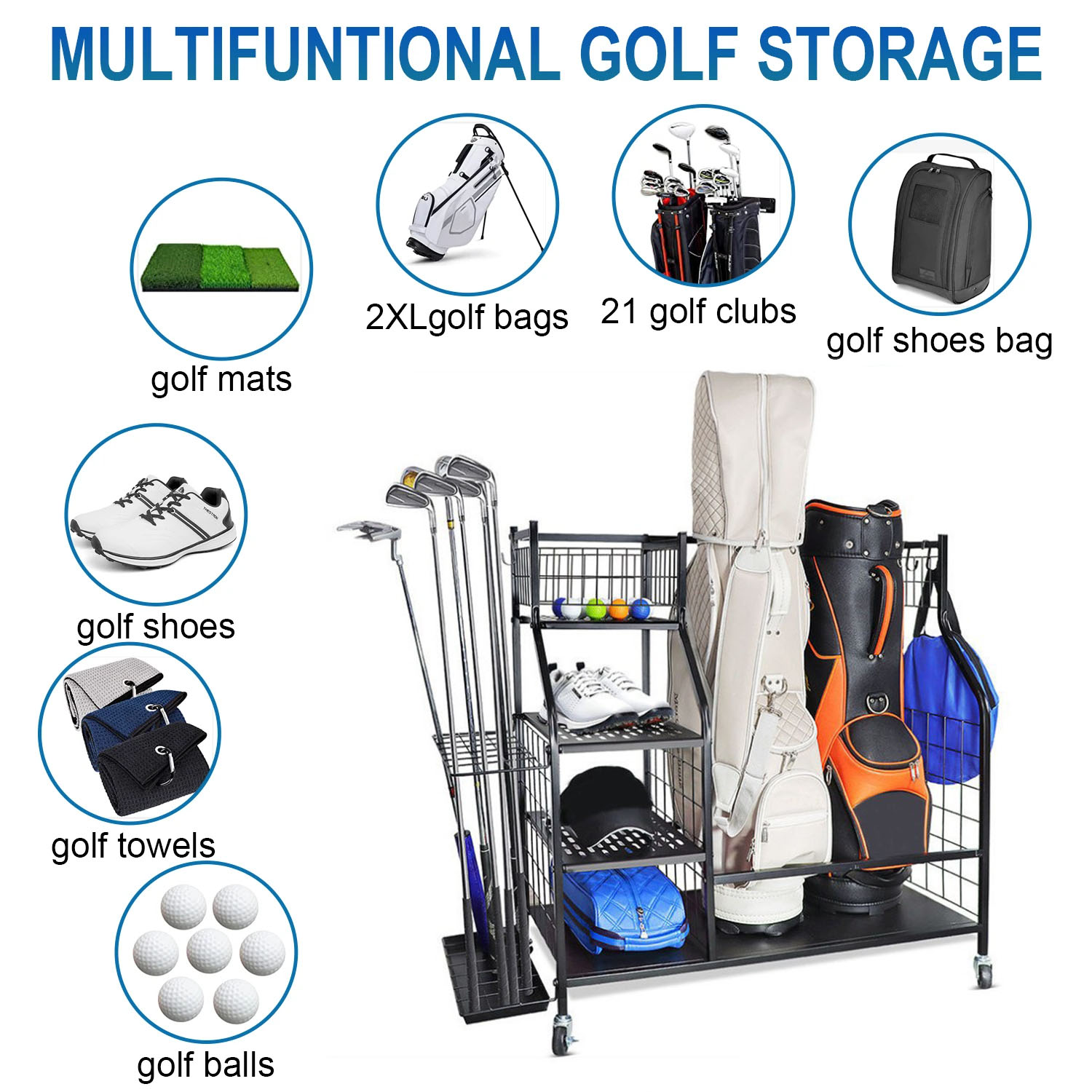 Rak Organizer Garasi Penyimpan - Golf Equipment Organizer For Garage ulasan dan harga