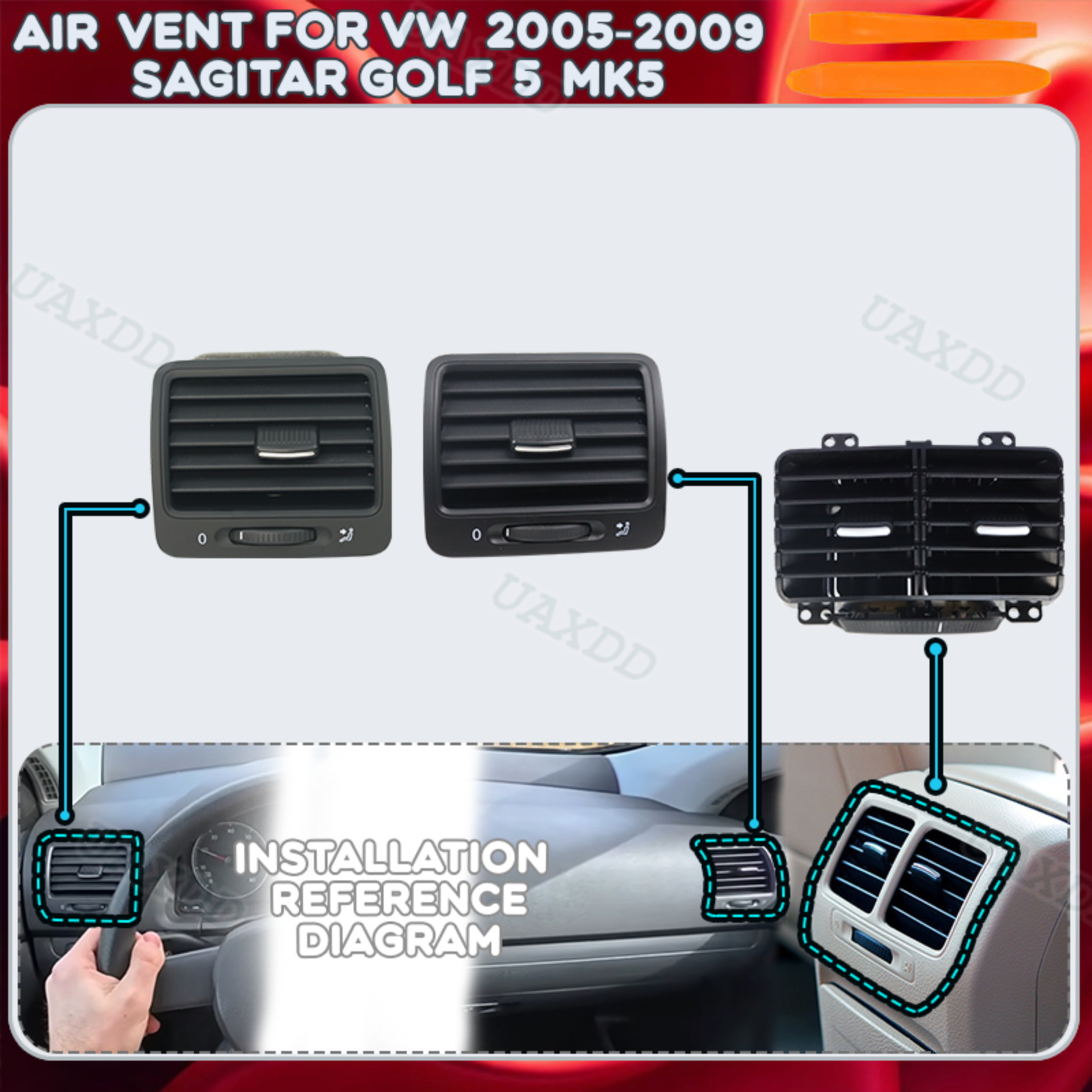 Ventilasi AC Mobil untuk VW 20 - Golf Equipment Outlet ulasan dan harga