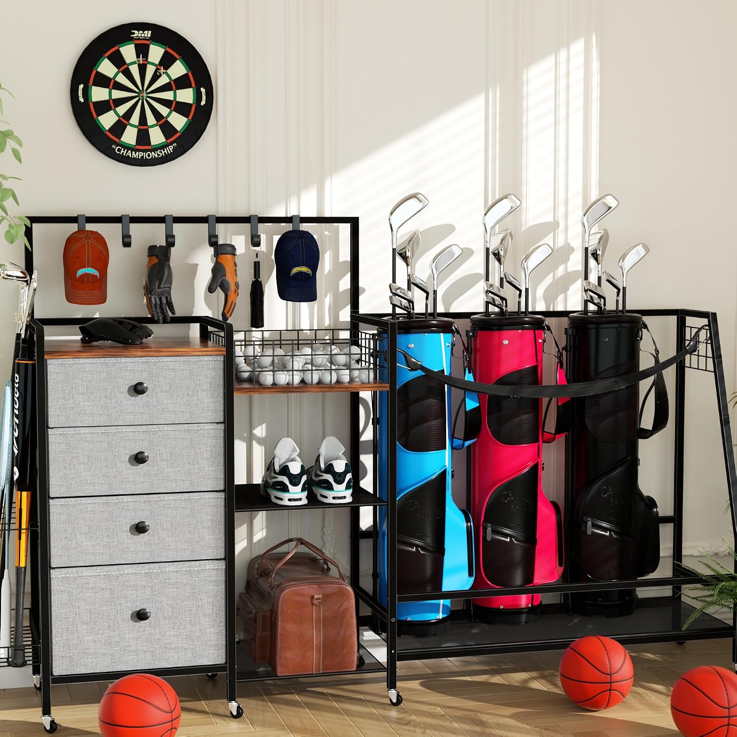 Rak Penyimpanan Tas Golf Ekstr - Golf Equipment Organizer For Garage ulasan dan harga