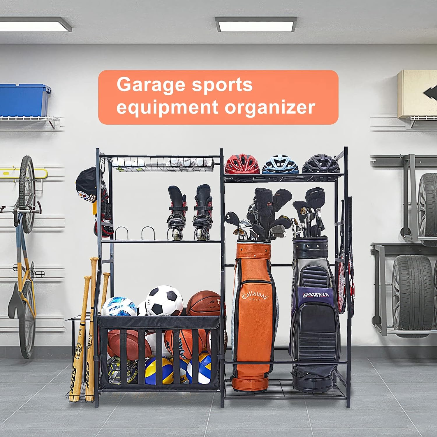 Rak Penyimpanan Peralatan Olah - Golf Equipment Organizer For Garage ulasan dan harga