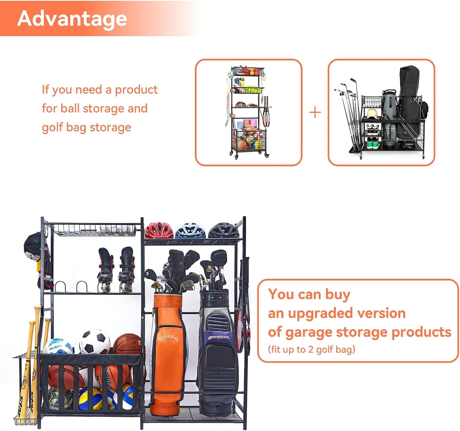 Rak Penyimpanan Peralatan Olah - Golf Equipment Organizer For Garage ulasan dan harga