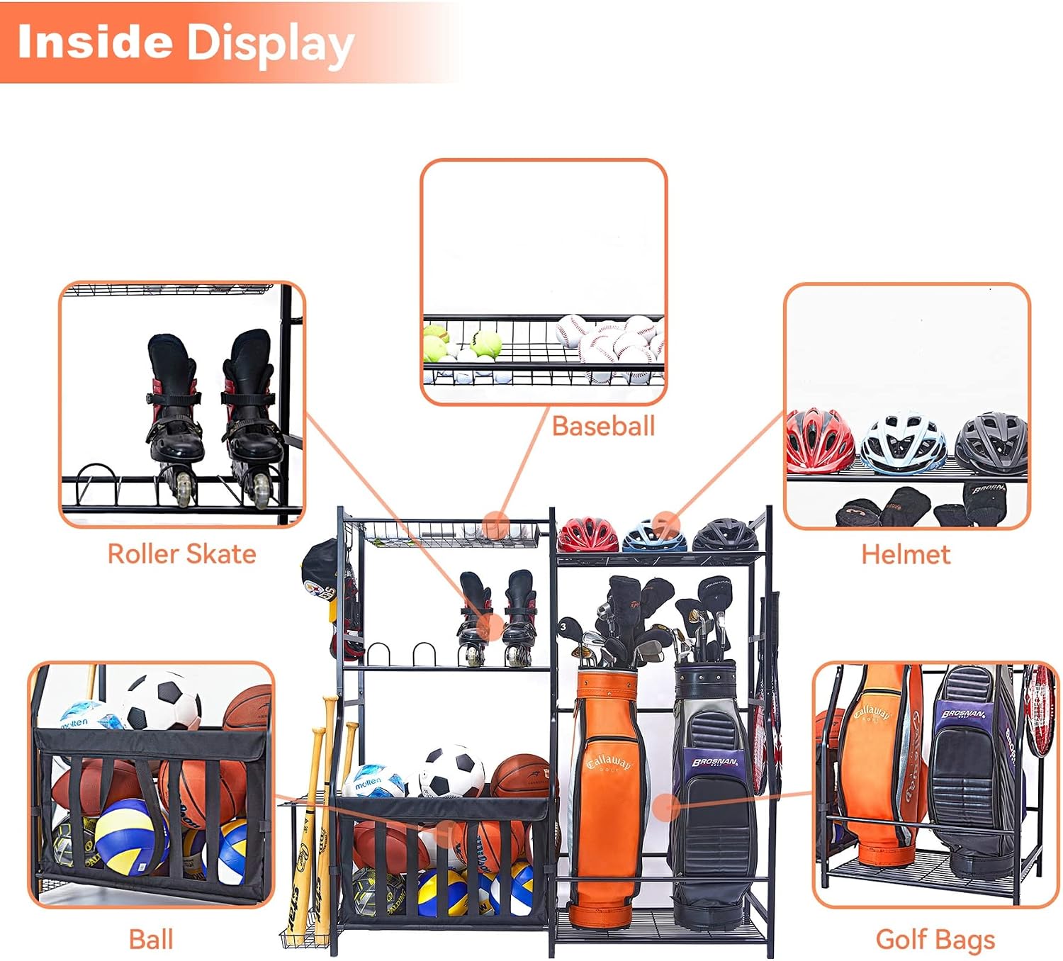 Rak Penyimpanan Peralatan Olah - Golf Equipment Organizer For Garage ulasan dan harga