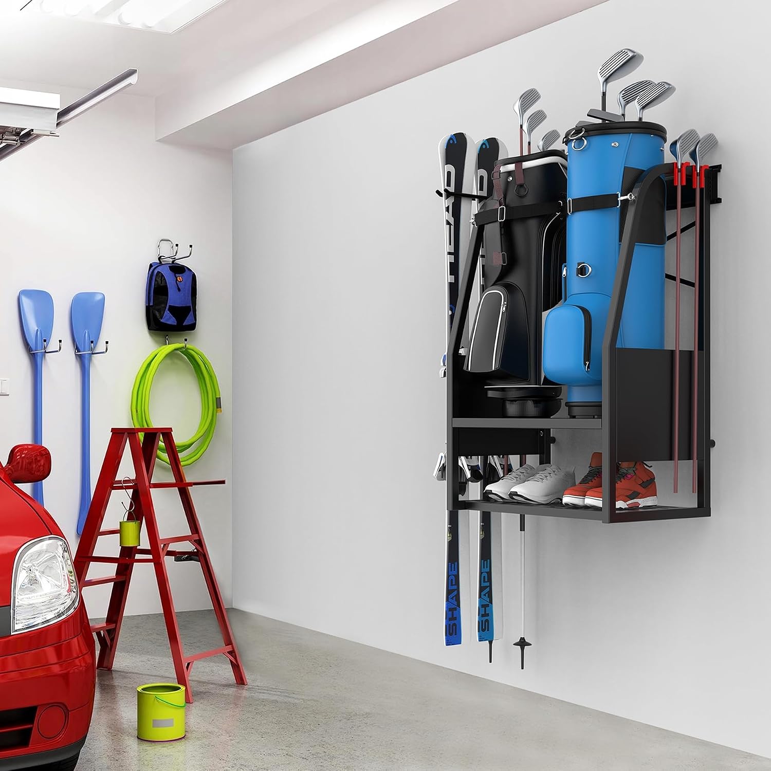 Rak Penyimpanan Tas Golf Dindi - Golf Equipment Organizer For Garage ulasan dan harga