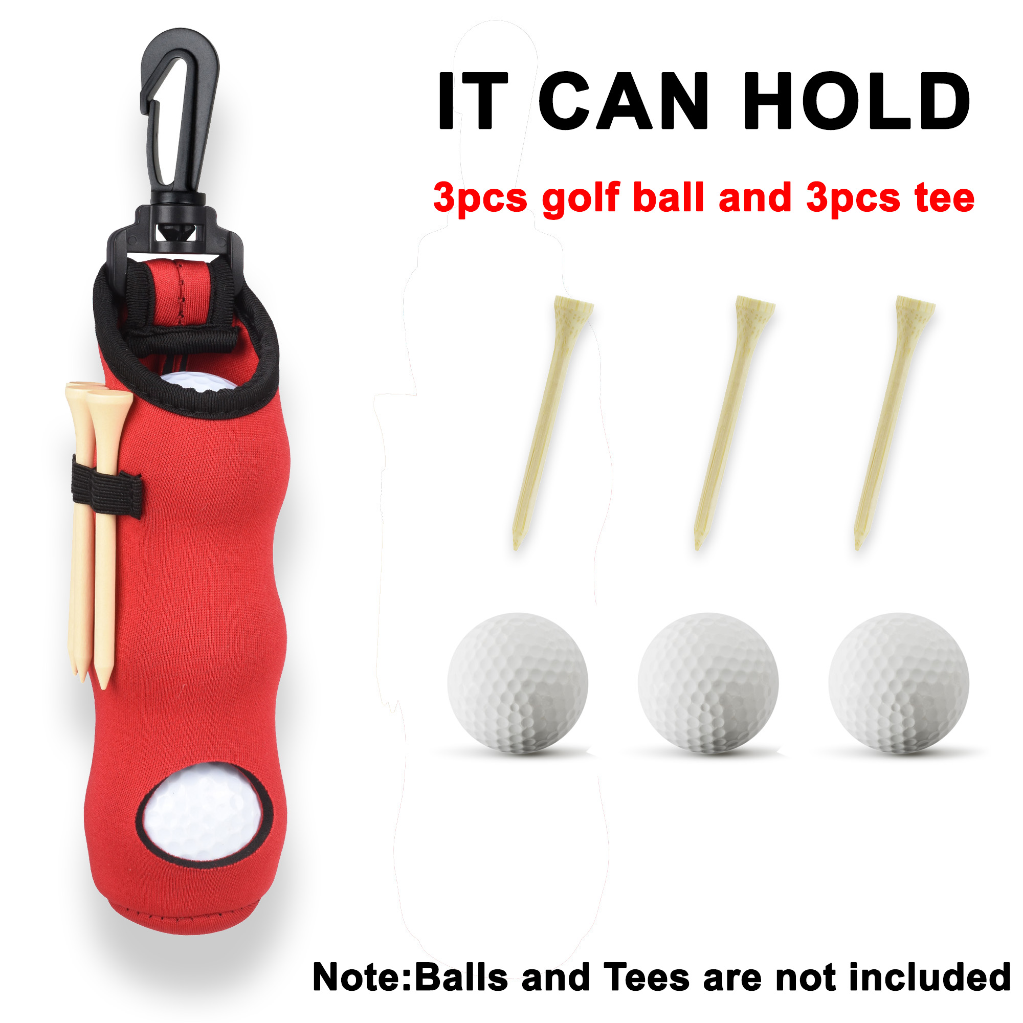 Golf Tee pemegang Neoprene Gol - Golf Equipment Holder ulasan dan harga